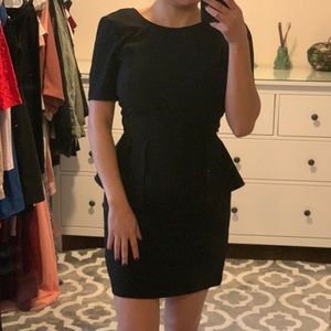H&M Black Peplum Dress - Size 6